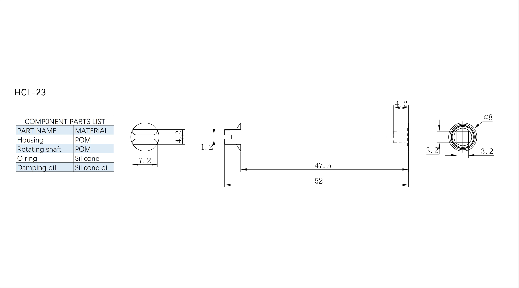 Axial Dampers HCL-23